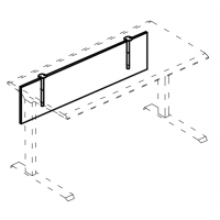 Экран стола защитный ДСП для стола 180 МР А 806 ВЛ вяз либерти/антрацит