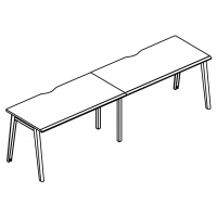 Рабочая станция (2х140) опоры МТ 1 скос Alta MT МР Б1Б 014.02-2 ВЛ вяз либерти/белый/вставка белая