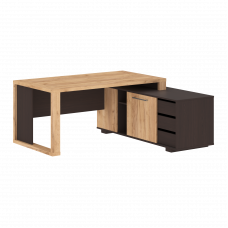 Стол руководителя ALTO ACT 1716R, Дуб Бофорд/Венге Магия