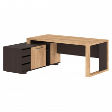 Стол руководителя ALTO ACT 1916L, Дуб Бофорд/Венге Магия