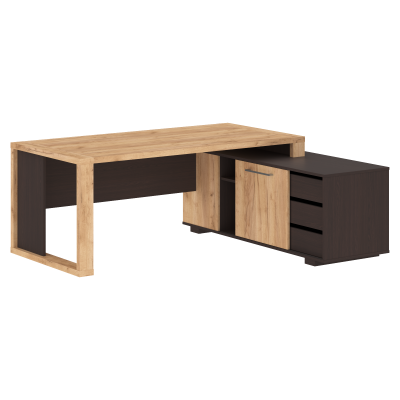 Стол руководителя ALTO ACT 1916R, Дуб Бофорд/Венге Магия