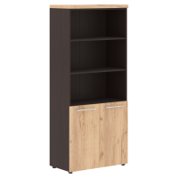 Шкаф с 1 комплектом глухих малых дверей и топом ALTO AHC 85.5, Дуб Бофорд/Венге Магия