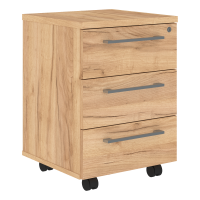 Тумба мобильная ALTO AMC-3D.А, Дуб Бофорд/Венге Магия