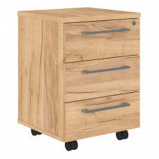 Тумба мобильная ALTO AMC-3D.А, Дуб Бофорд/Венге Магия