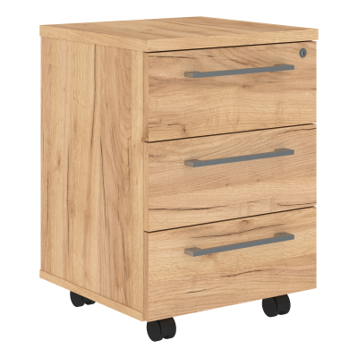 Тумба мобильная ALTO AMC-3D.А, Дуб Бофорд/Венге Магия