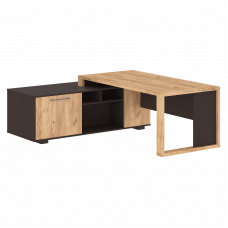 Стол руководителя ALTO ACT 2118L, Дуб Бофорд/Венге Магия
