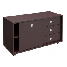 Тумба выкатная 3 ящика без замка дверь-купе ДСП Born 202-550 ВГ, венге