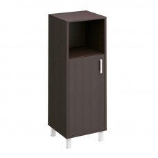 Шкаф для документов ЛЕВЫЙ, дверь ДСП без замка + ниша В 421-811 ВГ, венге