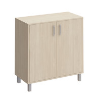 Шкаф для документов две глухие двери без замка 410-821 ДШ, дуб шамони