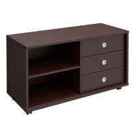 Тумба сервисная 3 ящика без замка универсальная В 202 ВГ, венге