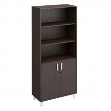 Шкаф для документов двери ДСП с замком + ниши В 430-821-1 ВГ, венге