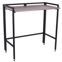 Стол BRABIX Smart CD-009, 800х455х795 мм, ЛОФТ, складной, металл/ЛДСП дуб, каркас черный