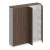 Шкаф комбинированный (закрытый - одежда с дополнением) Bravo БР СИ 311 ДГ БП ДГ дуб гладстоун/белый премиум/дуб гладстоун