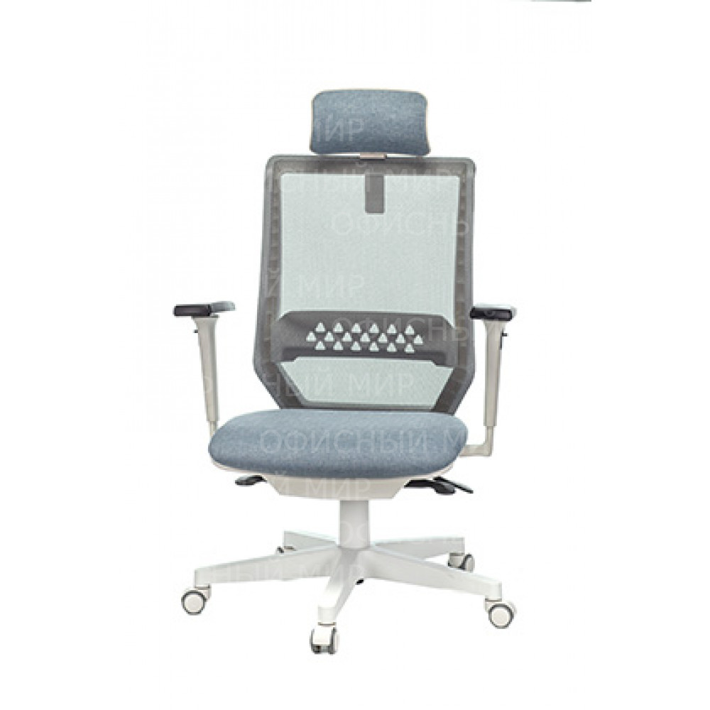Кресло для руководителя Бюрократ MC-w612-h MC-w612n-h/DG/417g ткань серая