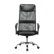 Кресло руководителя Бюрократ CH-600SL черный искусст.кожа/сетка/ткань крестовина металл хром