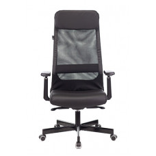 Кресло руководителя Бюрократ T-995 черный TW-01 искусст.кожа/сетка с подголов. крестовина металл чер