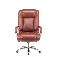 Кресло руководителя Бюрократ T-9925SL светло-коричневый Leather Eichel кожа крестовина металл хром