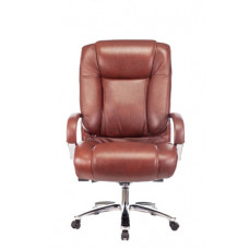 Кресло руководителя Бюрократ T-9925SL светло-коричневый Leather Eichel кожа крестовина металл хром