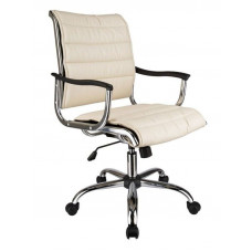 Кресло руководителя Бюрократ Ch-994AXSN слоновая кость искусственная кожа низк.спин. крестовина мета