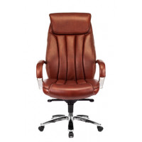 Кресло руководителя Бюрократ T-9922SL светло-коричневый Leather Eichel кожа крестовина металл хром