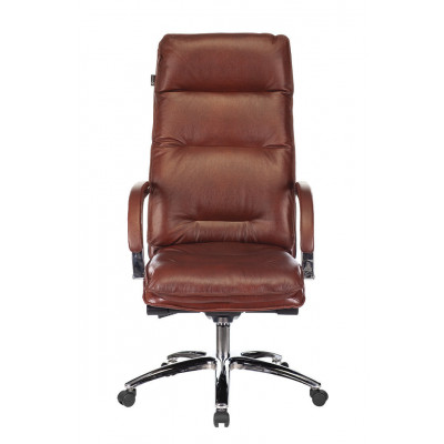 Кресло руководителя Бюрократ T-9927SL светло-коричневый Leather Eichel кожа крестовина металл хром