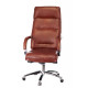 Кресло руководителя Бюрократ T-9927SL светло-коричневый Leather Eichel кожа крестовина металл хром