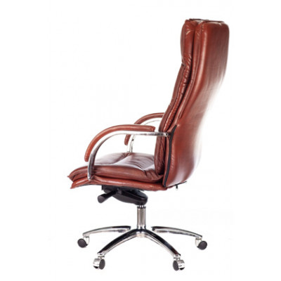 Кресло руководителя Бюрократ T-9927SL светло-коричневый Leather Eichel кожа крестовина металл хром