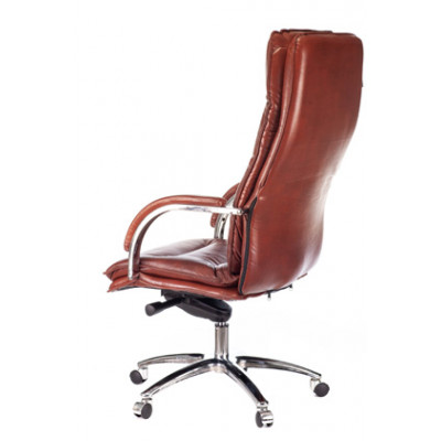 Кресло руководителя Бюрократ T-9927SL светло-коричневый Leather Eichel кожа крестовина металл хром