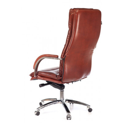 Кресло руководителя Бюрократ T-9927SL светло-коричневый Leather Eichel кожа крестовина металл хром
