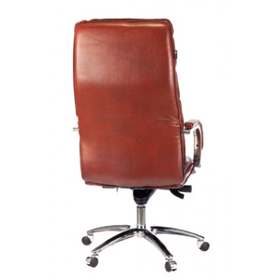 Кресло руководителя Бюрократ T-9927SL светло-коричневый Leather Eichel кожа крестовина металл хром