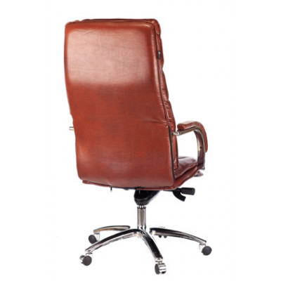 Кресло руководителя Бюрократ T-9927SL светло-коричневый Leather Eichel кожа крестовина металл хром