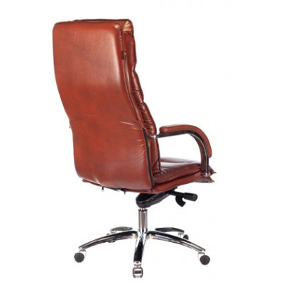 Кресло руководителя Бюрократ T-9927SL светло-коричневый Leather Eichel кожа крестовина металл хром