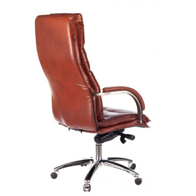 Кресло руководителя Бюрократ T-9927SL светло-коричневый Leather Eichel кожа крестовина металл хром