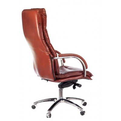 Кресло руководителя Бюрократ T-9927SL светло-коричневый Leather Eichel кожа крестовина металл хром