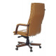 Кресло руководителя Бюрократ T-9927WALNUT горчичный кожа крестовина металл/дерево