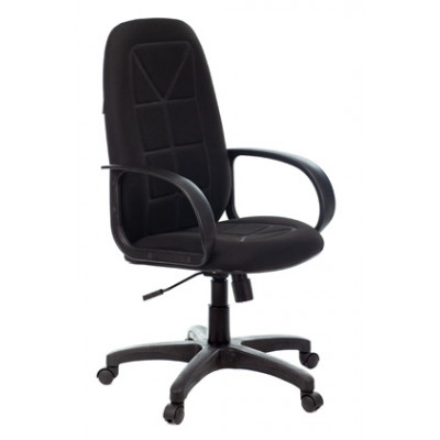 Кресло руководителя Бюрократ CH 727 черный крестовина пластик