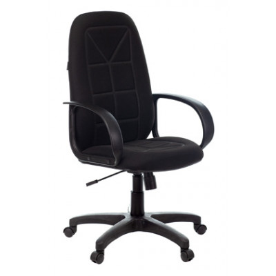 Кресло руководителя Бюрократ CH 727 черный крестовина пластик