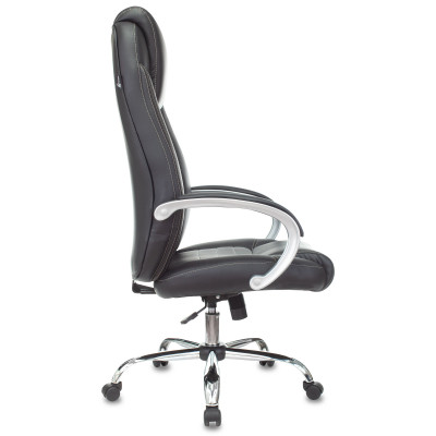 Кресло руководителя Бюрократ T-9923SL/ECO черный эко.кожа крестовина металл хром