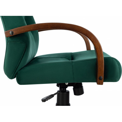 Кресло руководителя Бюрократ T-9928WALNUT Fabric зеленый Italia Green