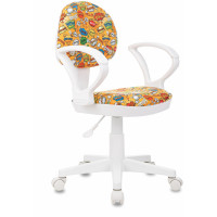 Кресло детское Бюрократ KD-3/WH/ARM оранжевый бэнг