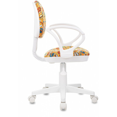 Кресло детское Бюрократ KD-3/WH/ARM оранжевый бэнг