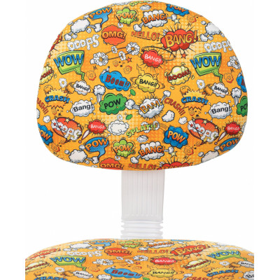 Кресло детское Бюрократ KD-3/WH/ARM оранжевый бэнг