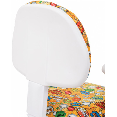 Кресло детское Бюрократ KD-3/WH/ARM оранжевый бэнг