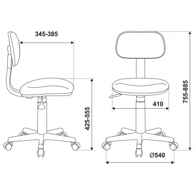 Кресло детское Бюрократ CH-W201NX серо-голубой Light-28