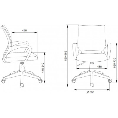 Кресло детское Бюрократ Burokids 1 W