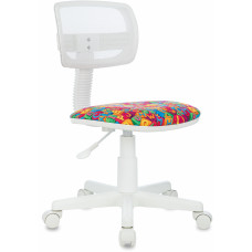 Кресло детское Бюрократ CH-W299 белый TW-15 мультиколор алфавит