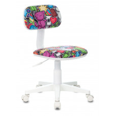 Кресло детское Бюрократ CH-W201NX мультиколор маскарад крестовина пластик пластик белый