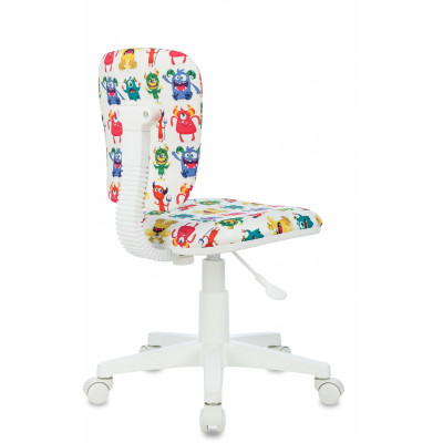 Кресло детское Бюрократ CH-W204NX белый монстры