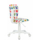 Кресло детское Бюрократ CH-W204NX белый монстры