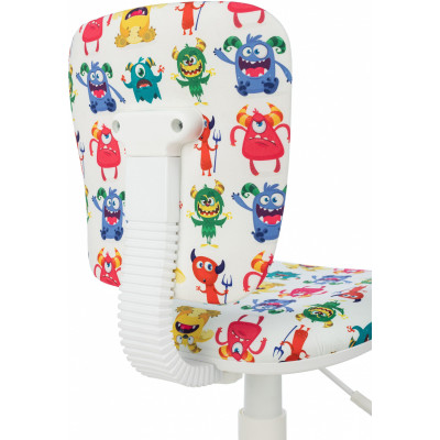 Кресло детское Бюрократ CH-W204NX белый монстры